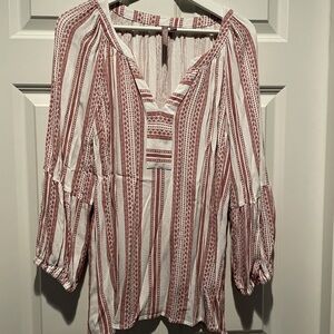 Long sleeve lightweight blouse